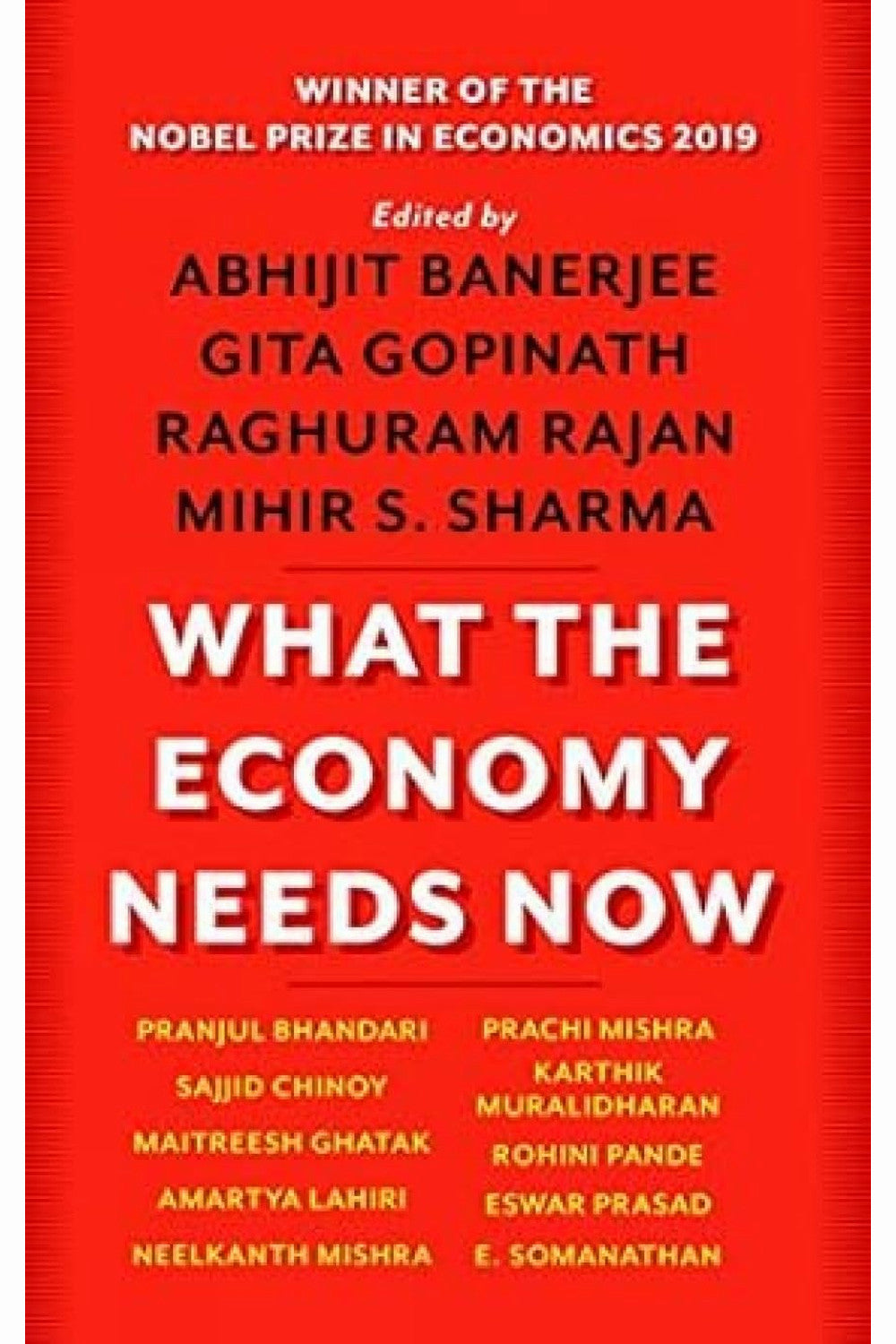 What the Economy Needs Now by Abhijit Banerjee and Others