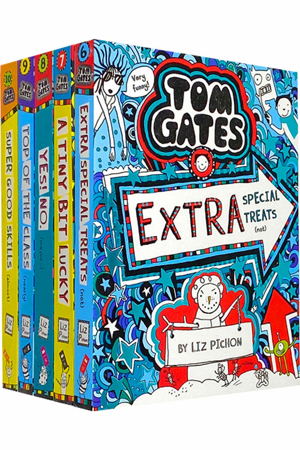 Tom Gates 5 Books Collection Set (Series 2: Books 6-10) by Liz Pichon