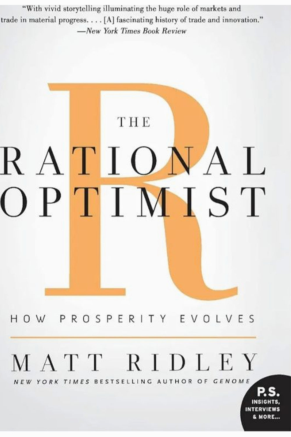 The Rational Optimist by Matt Ridley