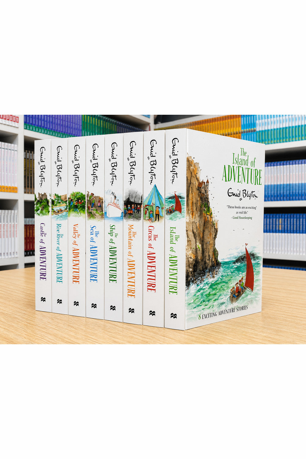 Adventure Series 8 Books Collection by Enid Blyton