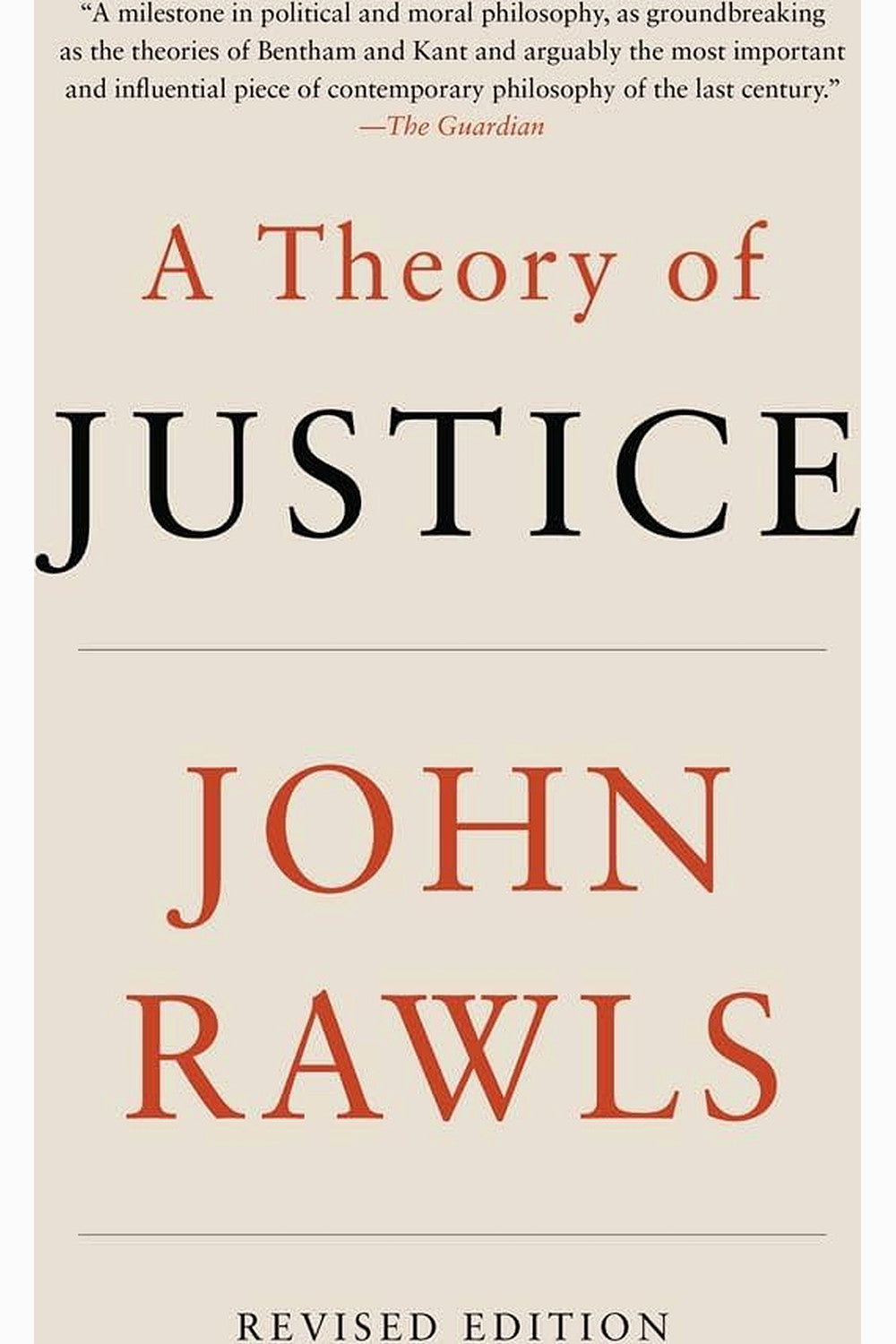 A Theory of Justice by John Rawls