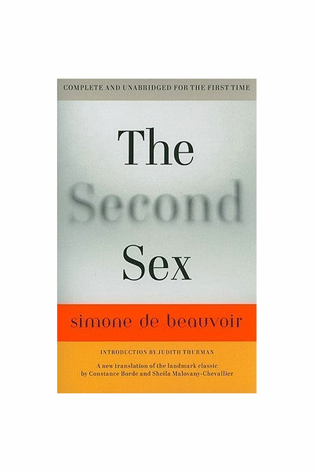The Second Sex by Simone de Beauvoir