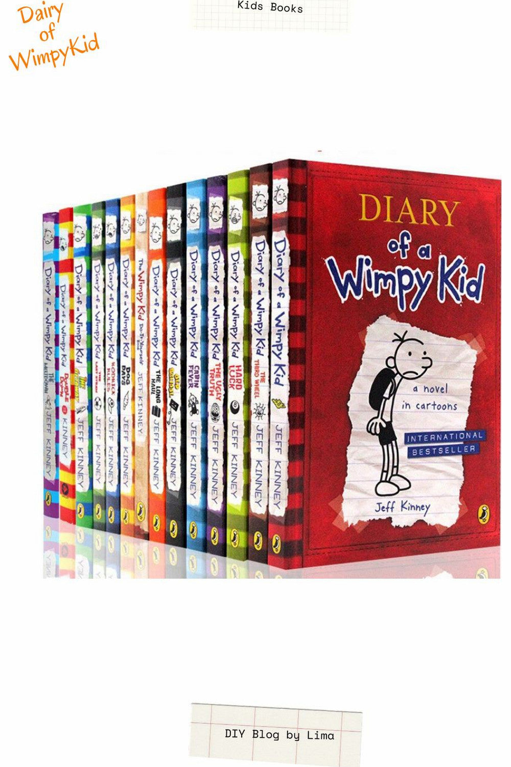 Diary of a Wimpy Kid: 25 Books Series Complete Collection Boxed Set by Jeff Kinney