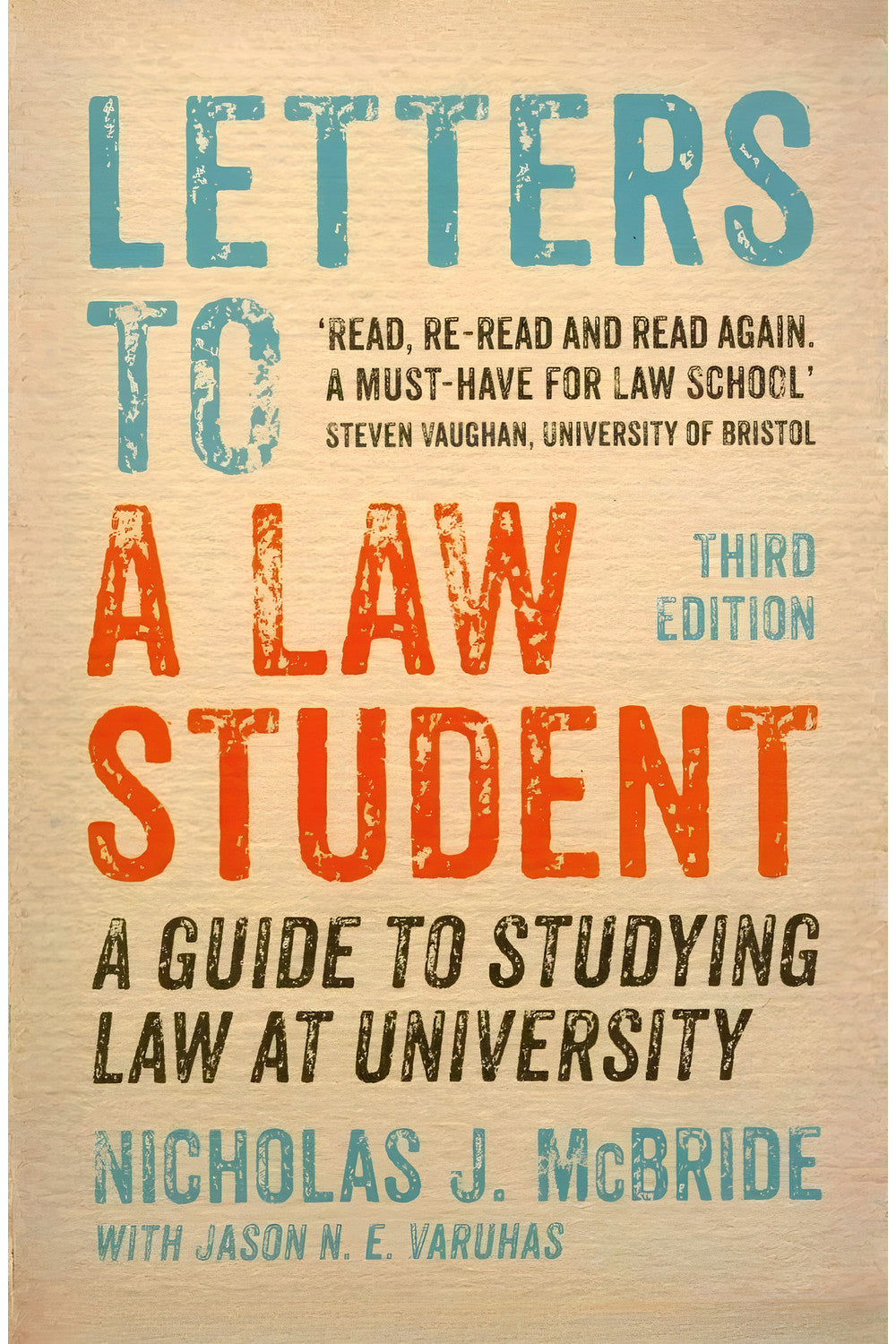 Letters to a Law Student by Nicholas J. McBride