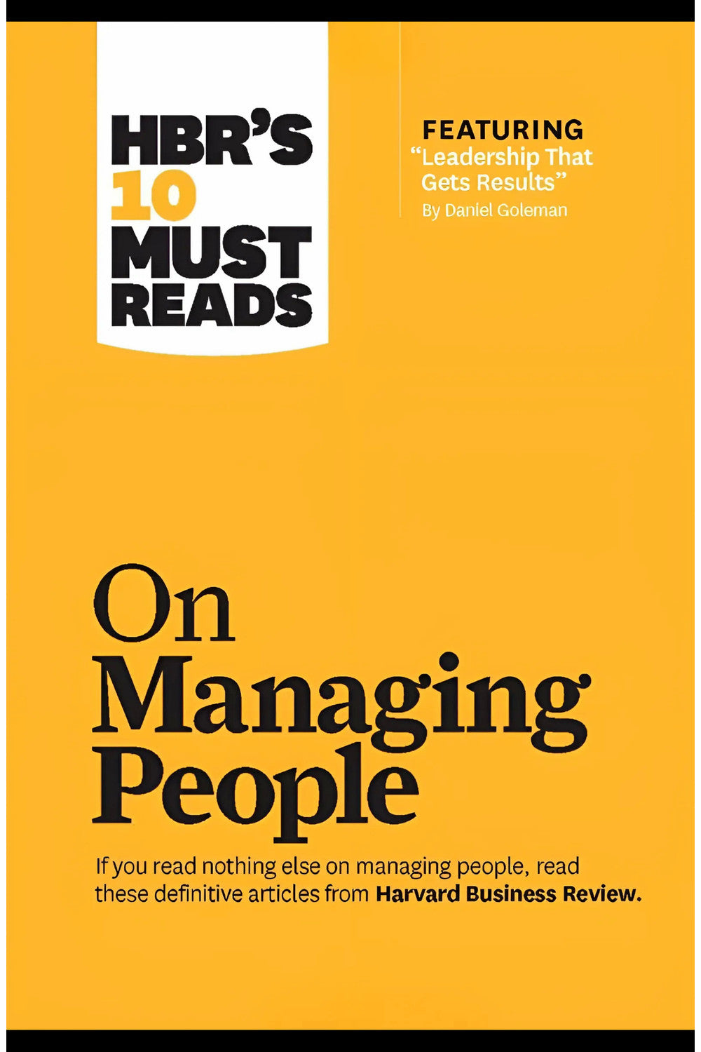 HBR's 10 Must Reads on Managing People by Harvard Business Review