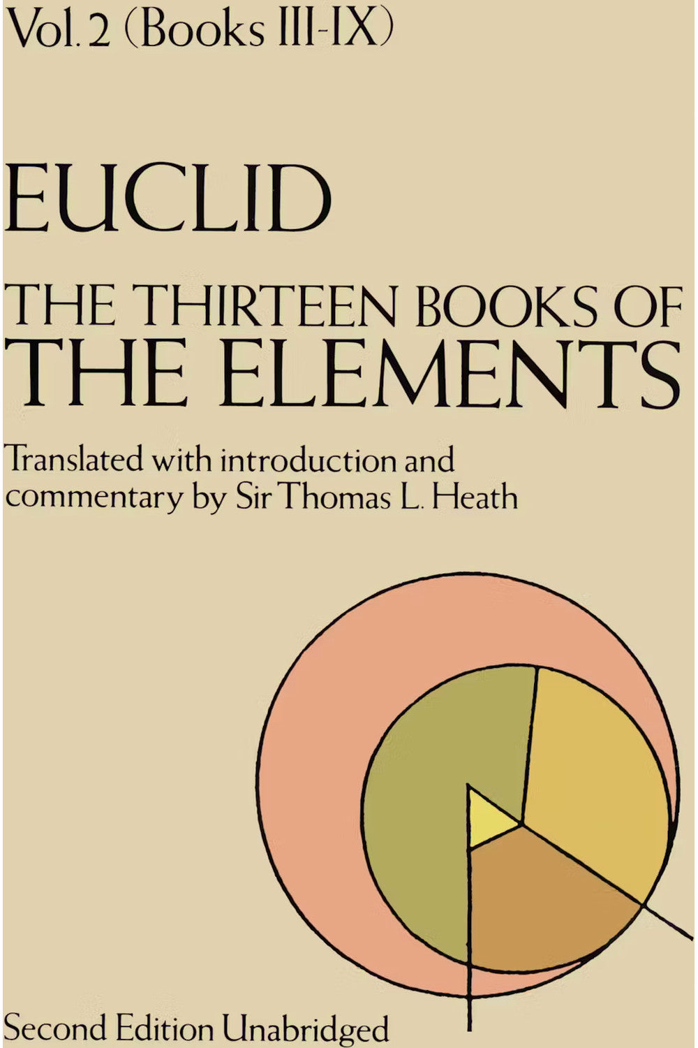 Euclid's Elements (Volume II) by Euclid (Sir Thomas L. Heath, trans.)