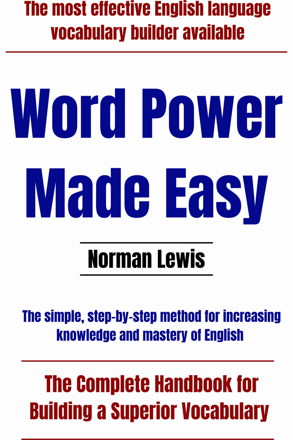 Word Power Made Easy by Norman Lewis
