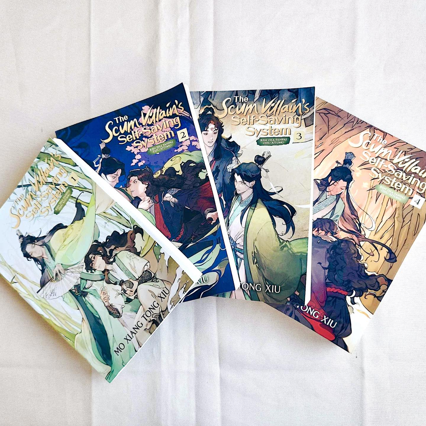 The Scum Villain's Self-Saving System Novel Series (4 Books) by Mò Xiāng Tóng Xiù