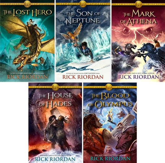 The Heroes of Olympus Series (5 Books) by Rick Riordan